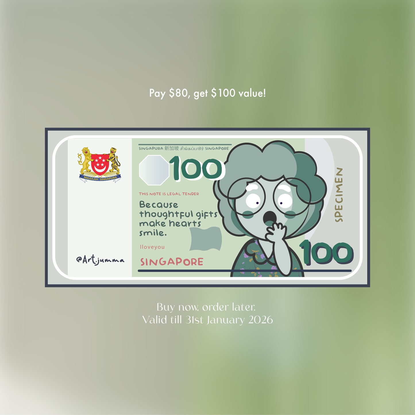 $80 for $100 Voucher