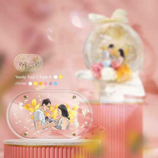 Summer Sunset Vanity Tray Bubble Box
