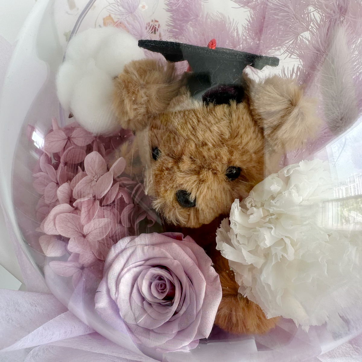 You’re Grape! Graduation Bear Bouquet (Purple)