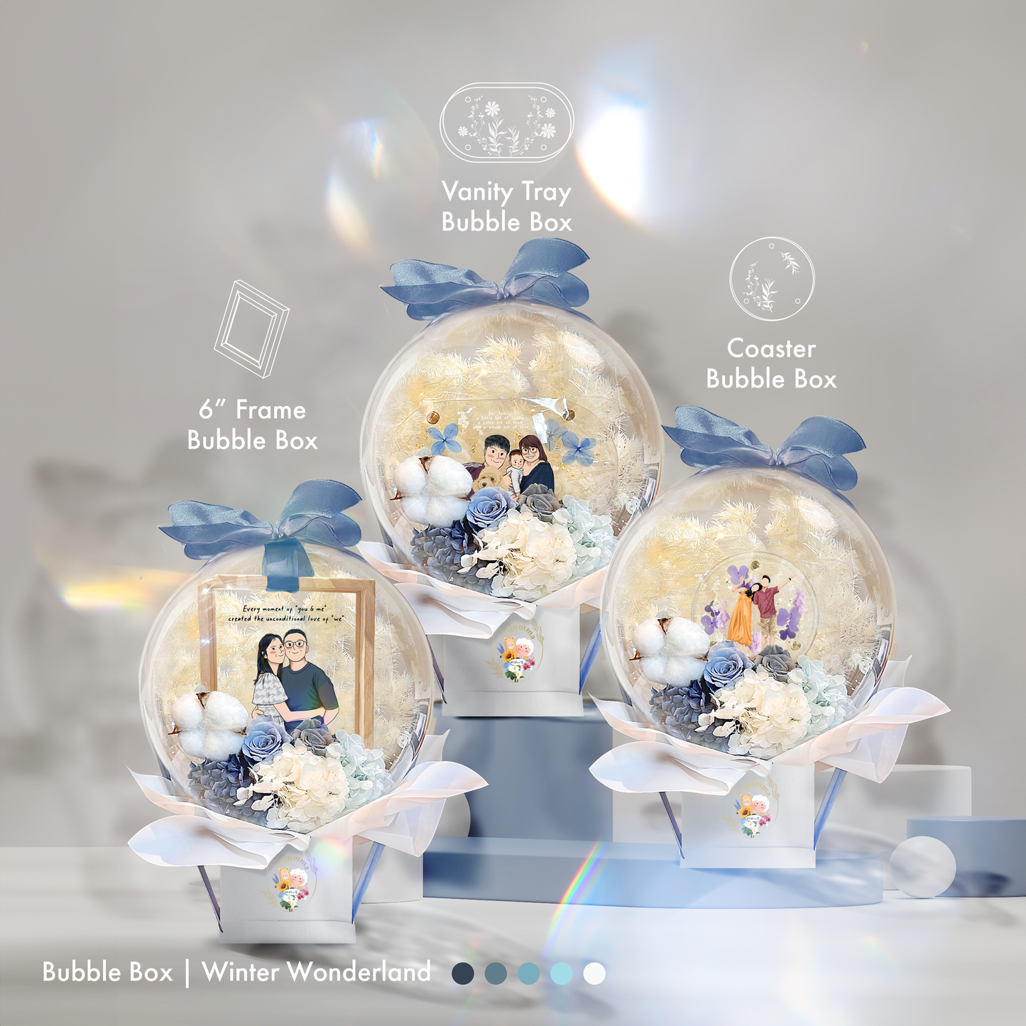 Winter Wonderland 6" Frame Bubble Box