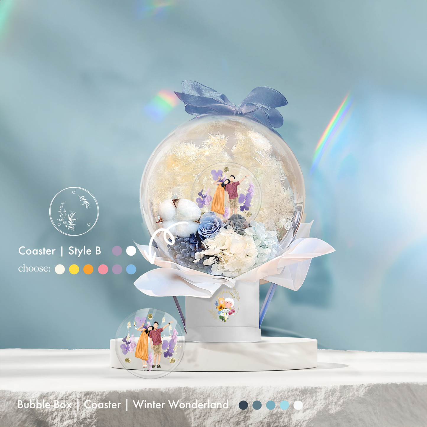 Winter Wonderland Coaster Bubble Box