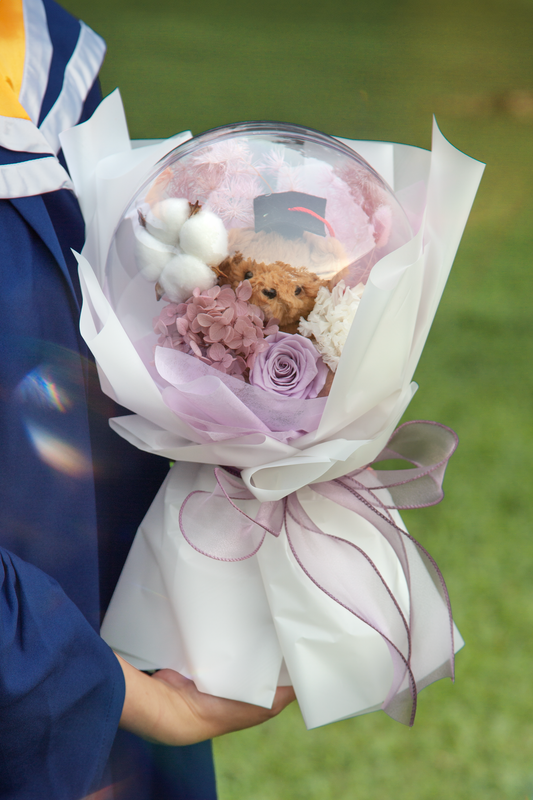 You’re Grape! Graduation Teddy Bouquet (Purple)