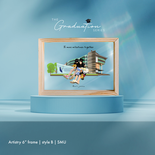 6" Premium Personalised Lightwood Frame | Graduation Series