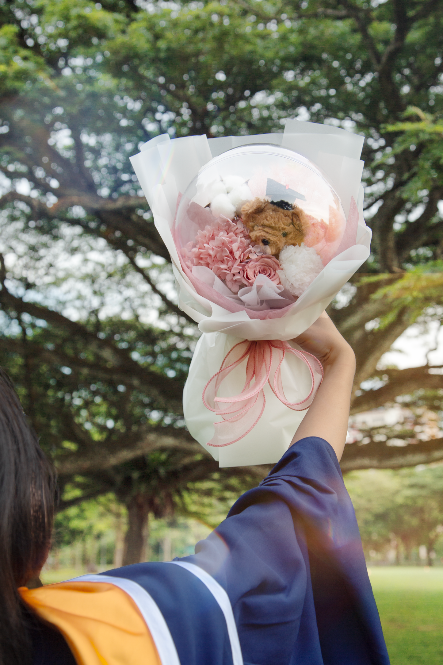 Pink of You Graduation Teddy Bouquet (Pink)