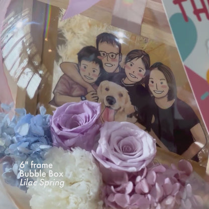 Lilac Spring 6" Frame Bubble Box